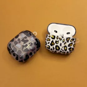 AirPods 3 Kingxbar Charm Pods tok Cow mintával-6959003503602 2 kép