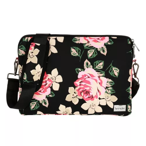 Wonder Sleeve laptop táska 15-16'' fekete rózsás-5900217879091 7 kép