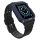 Apple Watch 4/5/6/7/8/SE (42/44/45mm) Armored Óraszíj és Tok Fekete / Kék