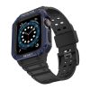Apple Watch 4/5/6/7/8/SE (42/44/45mm) Armored Óraszíj és Tok Fekete-9145576231685 2 kép