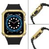 Apple Watch 4/5/6/7/8/SE (42/44/45mm) Armored Óraszíj és Tok Fekete-9145576231692 7 kép