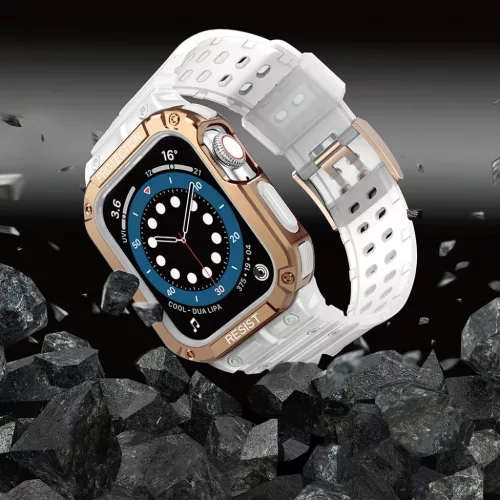 Apple Watch 4/5/6/7/8/SE (42/44/45mm) Armored Óraszíj és Tok Átlá-9145576231708 6 kép