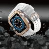 Apple Watch 4/5/6/7/8/SE (42/44/45mm) Armored Óraszíj és Tok Fehér-9145576231722 6 kép