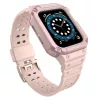 Apple Watch 4/5/6/7/8/SE (42/44/45mm) Armored Óraszíj és Tok Pink-9145576231760 5 kép