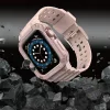 Apple Watch 4/5/6/7/8/SE (42/44/45mm) Armored Óraszíj és Tok Pink-9145576231760 4 kép