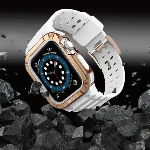 Apple Watch 8/7/6/5/4/3/2 / SE (41/40 / 38mm) Armored Óraszíj és To-9145576231586 3 kép