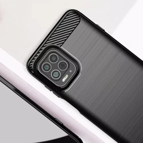Motorola Moto G100 / Edge S Carbon szénszál mintájú TPU tok fekete-9111201937468 5 kép