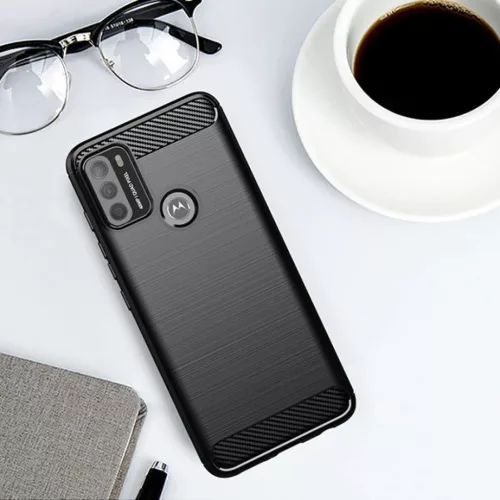 Motorola Moto G50 Carbon szénszál mintájú TPU tok fekete-9111201937475 9 kép