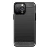 iPhone 13 Pro Max Carbon szénszál mintájú TPU tok fekete-9145576212509 7 kép