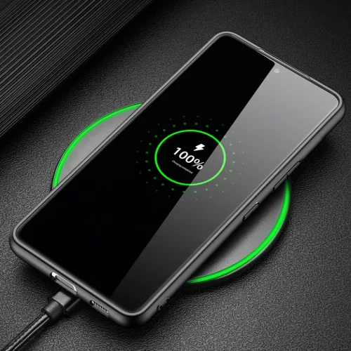 Samsung Galaxy S22 Plus Dux Ducis Fino nylon bevonatú tok fekete-6934913043516 3 kép