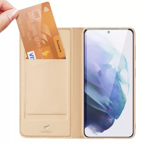 Samsung Galaxy S22 Plus Dux Ducis Skinpro fliptok arany-6934913044070 3 kép