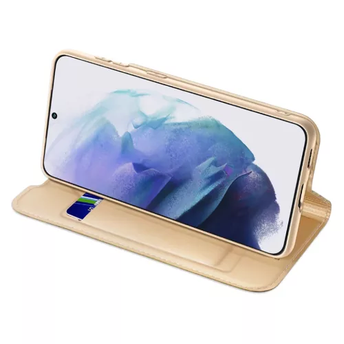 Samsung Galaxy S22 Plus Dux Ducis Skinpro fliptok arany-6934913044070 4 kép