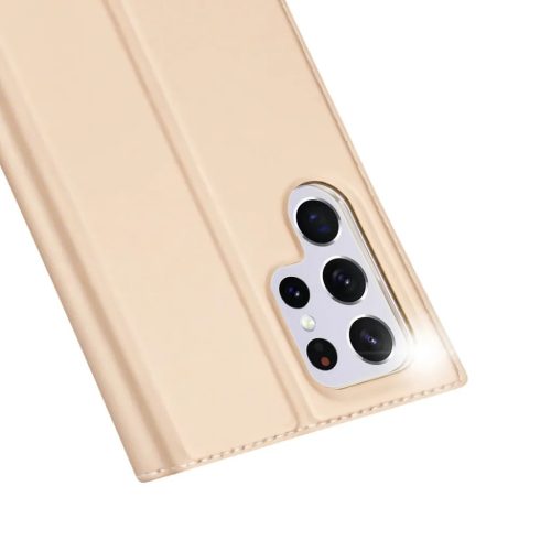 Samsung Galaxy S22 Ultra Dux Ducis Skinpro fliptok arany-6934913044117 4 kép