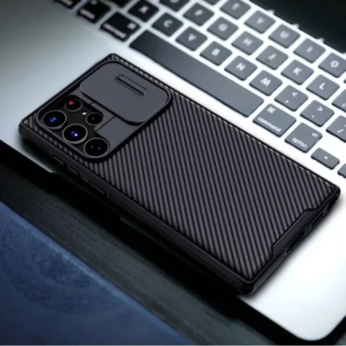 Samsung Galaxy S22 Ultra Nillkin CamShield Pro tok fekete-6902048235328 4 kép