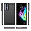 Moto Edge 20 Carbon szénszál mintájú TPU tok fekete-9145576232002 6 kép