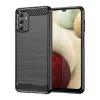 Samsung Galaxy A13 5G Carbon szénszál mintájú TPU tok fekete