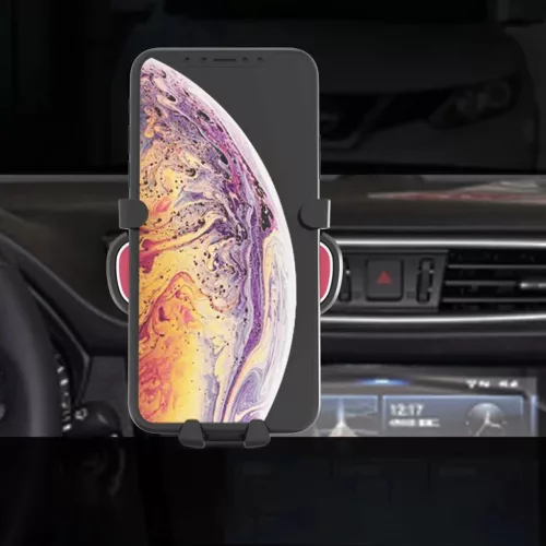 Univerzális Gravity autós telefontartó szellőzőre ezüst YC06-9145576238295 3 kép