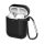 Airpods 1/ 2 szilikon tok karabinerrel fekete-9145576238516 1 kép
