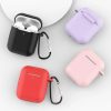 Airpods 1/ 2 szilikon tok karabinerrel fekete-9145576238516 2 kép