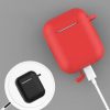 Airpods 1/ 2 szilikon tok karabinerrel fekete-9145576238516 3 kép