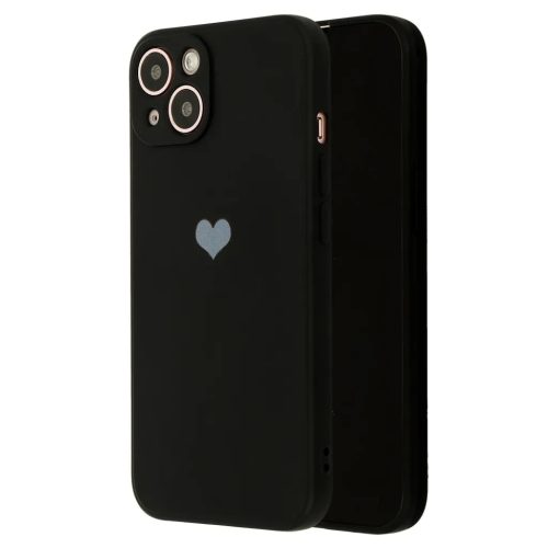 iPhone 11 Pro Max Vennus szilikon tok szív mintával fekete-5900217907275 4 kép