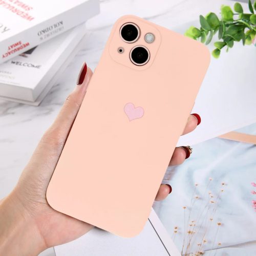 iPhone 11 Pro Max Vennus szilikon tok szív mintával rózsaszín-5900217907299 6 kép