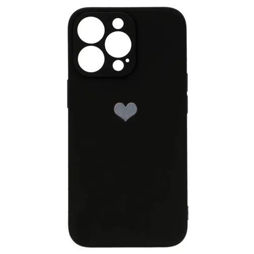 iPhone 13 Pro Vennus szilikon tok szív mintával fekete-5900217907459 6 kép