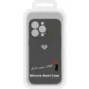 iPhone 13 Pro Vennus szilikon tok szív mintával fekete-5900217907459 7 kép