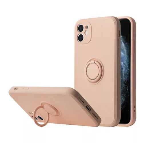 iPhone 13 Pro Vennus szilikon tok hátlapi gyűrűvel világos rózsas-5900217889243 2 kép