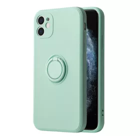   Samsung Galaxy S22 Ultra Vennus szilikon tok hátlapi gyűrűvel menta
