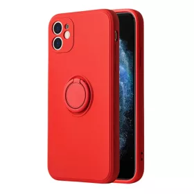   Xiaomi Redmi Note 11 5G Vennus szilikon tok hátlapi gyűrűvel piros