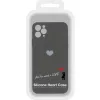 Samsung Galaxy S21 Plus Vennus szilikon tok szív mintával fekete-5900217908180 3 kép