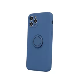iPhone 13 Mini Szilikon tok hátlapi gyűrűvel sötétkék