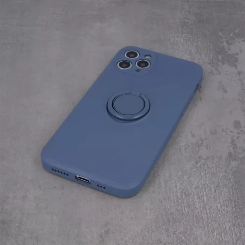 iPhone 13 Mini Szilikon tok hátlapi gyűrűvel sötétkék-5900495947895 3 kép