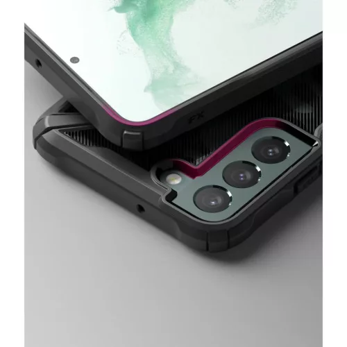 Samsung Galaxy S22 Plus Ringke Fusion X tok terepmintás fekete-8809848202711 8 kép