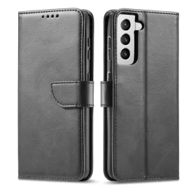 Samsung S22+ Plus Elegant mágneses bőr fliptok fekete-9145576240786 13 kép