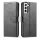 Samsung S22+ Plus Elegant mágneses bőr fliptok fekete-9145576240786 13 kép