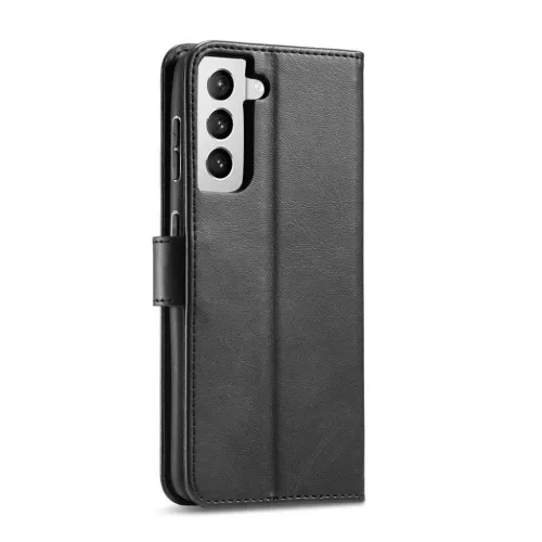 Samsung S22+ Plus Elegant mágneses bőr fliptok fekete-9145576240786 4 kép