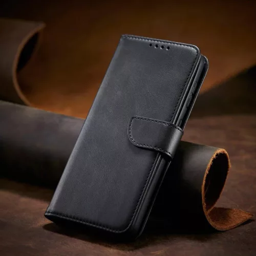 Samsung S22+ Plus Elegant mágneses bőr fliptok fekete-9145576240786 6 kép