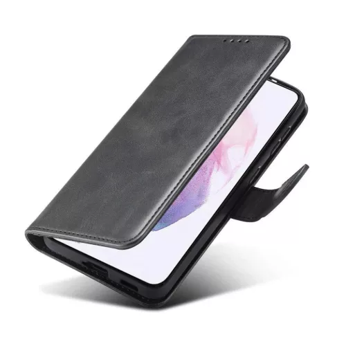 Samsung S22+ Plus Elegant mágneses bőr fliptok fekete-9145576240786 9 kép