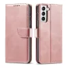 Samsung S22+ Plus Elegant mágneses bőr fliptok pink-9145576240809 8 kép
