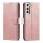 Samsung S22+ Plus Elegant mágneses bőr fliptok pink-9145576240809 8 kép