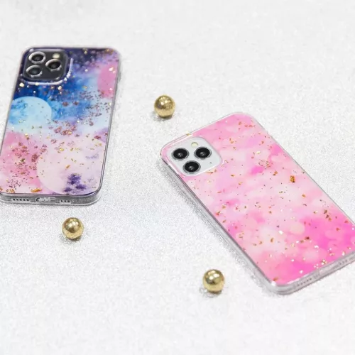 iPhone XR Gold Glam tok Pink-5900495934529 2 kép