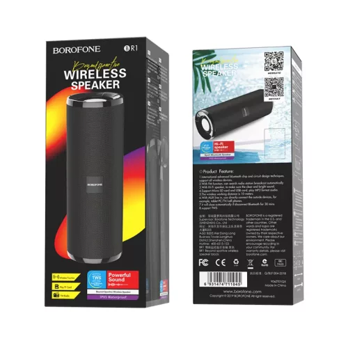Borofone Beyond BR1 Vezeték nélküli bluetooth hangszóró fekete-6931474711045 7 kép