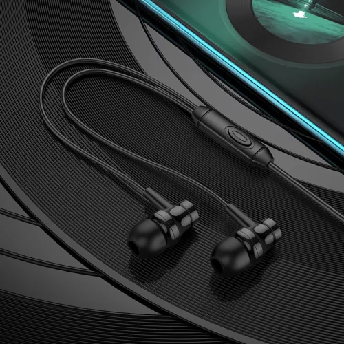 Borofone Talent BM67 fülhallgató mikrofonnal fekete-6974443382891 3 kép