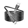 Borofone Clear Shadow Jelly USB - micro USB kábel BU31 2.4A 1m fekete-6974443382105 4 kép