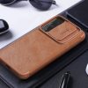 Samsung Galaxy S22 Plus Nillkin Qin Pro bőr fliptok barna-6902048235540 5 kép