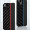 Xiaomi Redmi 10 Tel Protect Carbon Tok Fekte / Piros Csík-5900217908432 3 kép