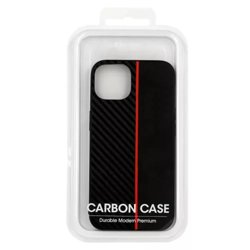 Xiaomi Redmi 9 Tel Protect Carbon Tok Fekte / Piros Csík-5900217908371 2 kép