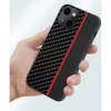 Xiaomi Redmi 9 Tel Protect Carbon Tok Fekte / Piros Csík-5900217908371 3 kép
